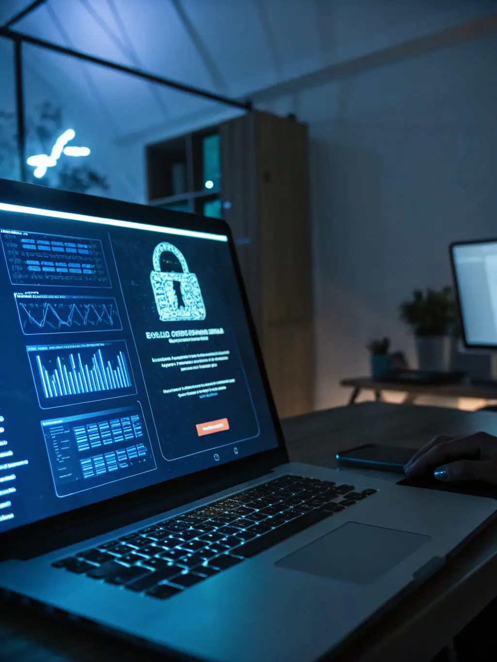 A secure login screen for an online accounting platform, emphasizing the importance of data security and privacy.