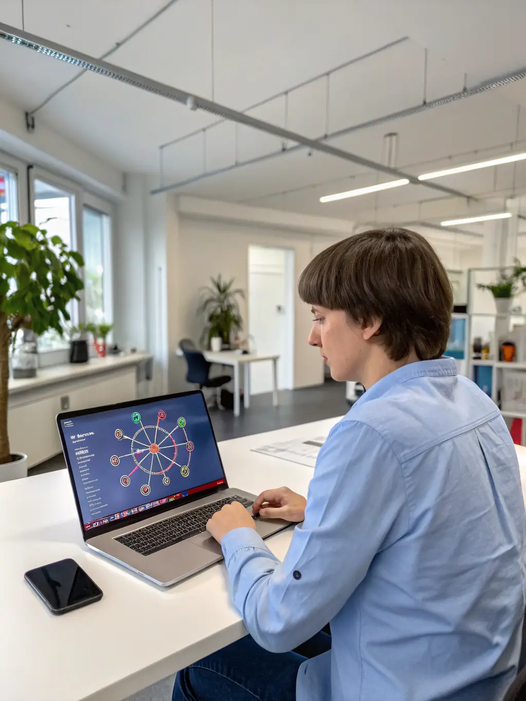 A person working on a laptop with a spreadsheet open, representing online accounting software in use.